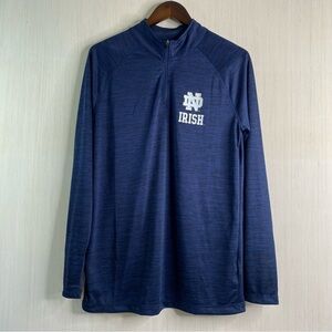 Fanatics Men’s Notre Dame Fighting Irish Quarter-Zip Pullover Navy Medium